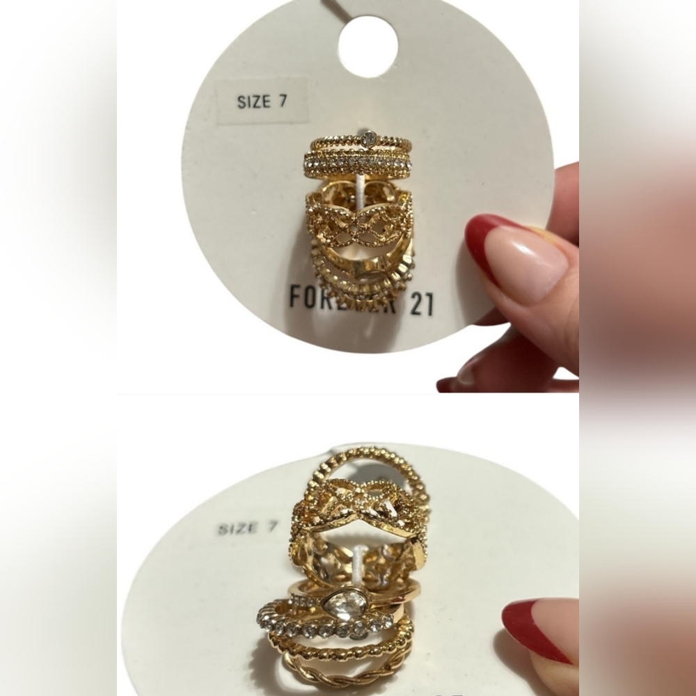 Forever 21 Gold and Silver Tone Ring Collection